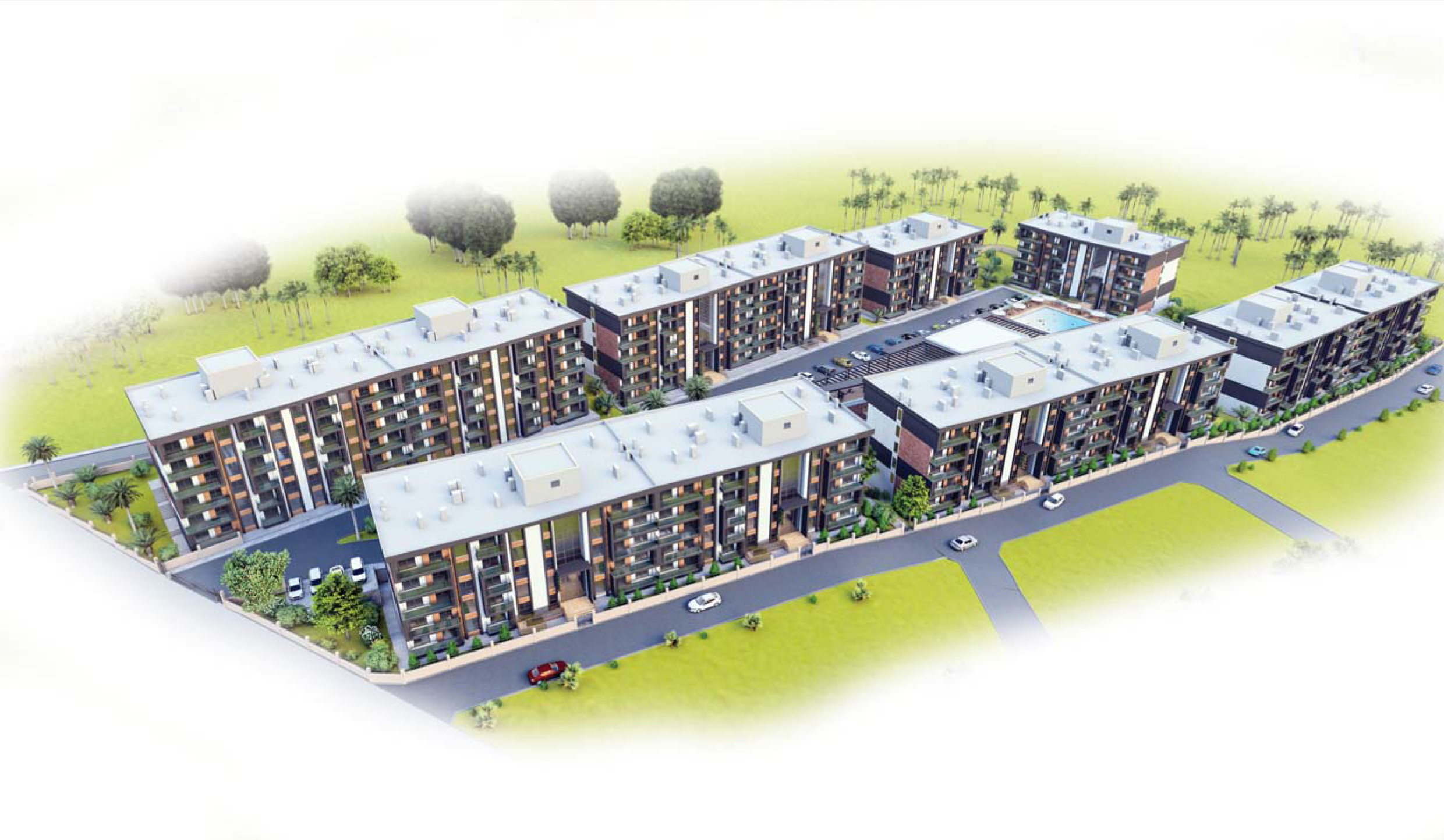 Akkuyu Lojman Projesi genel yerleşke görseli