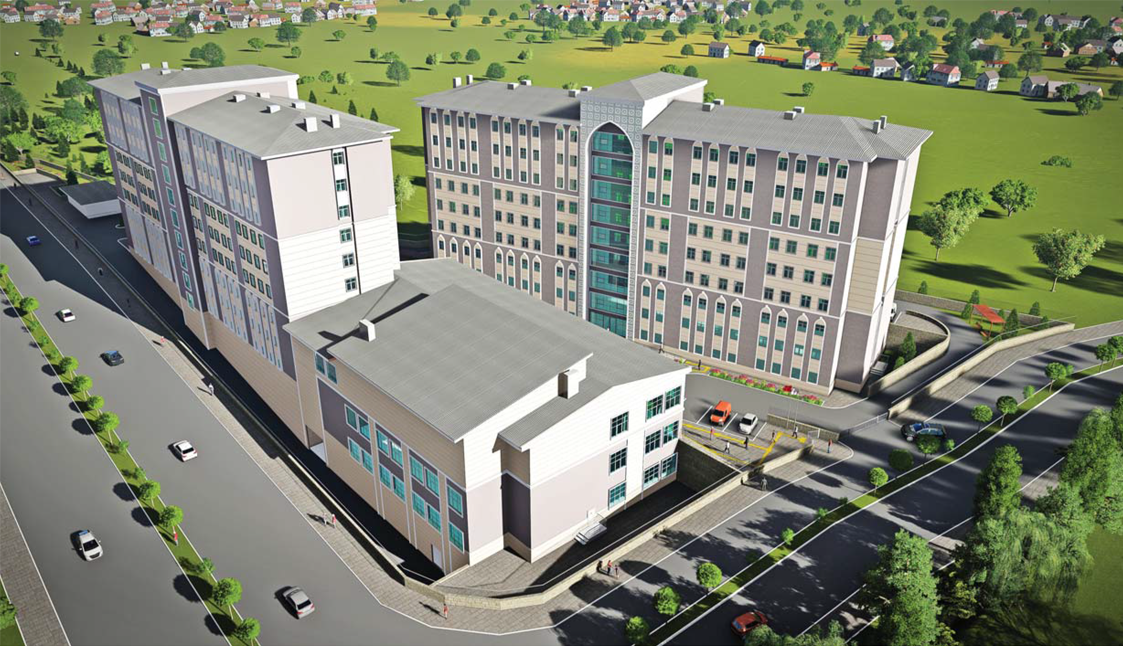 Alaattin Keykubat Üniversitesi yurt projesi genel görünümü