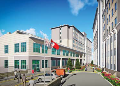 Alaattin Keykubat Üniversitesi yurt blokları dış cephe görünümü