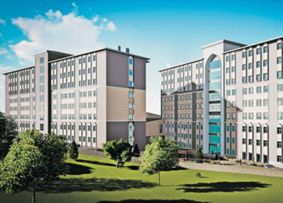 Alaattin Keykubat Üniversitesi yurt projesi çevre ve yapı görünümü