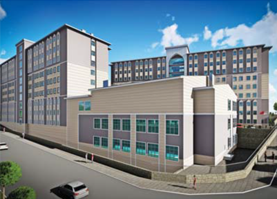 Alaattin Keykubat Üniversitesi yurt projesi perspektif görünümü