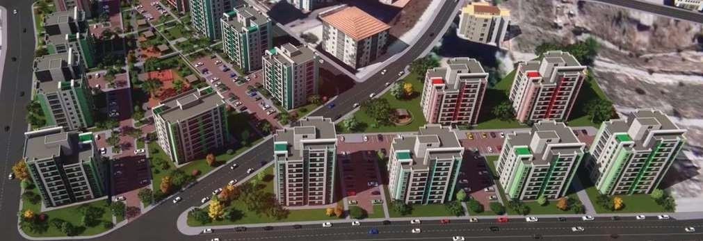 Ankara Mamak 519 konut projesine ait hava görseli